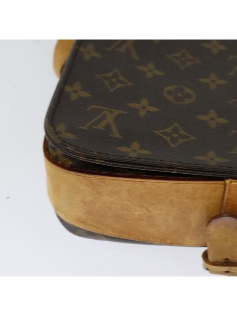 EX00186 Authentic LOUIS VUITTON Monogram Cartouchiere MM Shoulder Bag M51253 LV - Picture 8 of 16